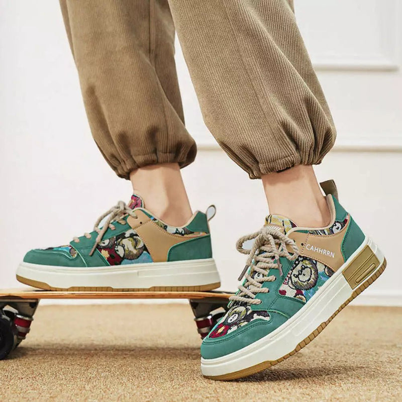 Basket homme streetwear avec semelle orthopédique – Chaussure de sport confortable pour homme, parfait pour un look tendance avec une chaussure de basket moderne